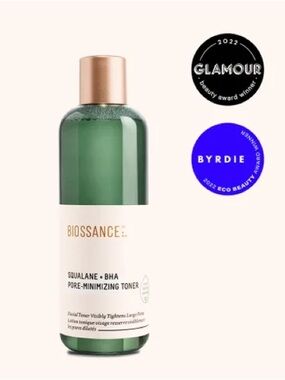 BIOSSANCE Squalane + 2% BHA Pore Minimizing Toner 120ML $32 BRAND NEW